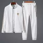 ensemble versace homme survetement jacket tracksuit all cotton autumn white